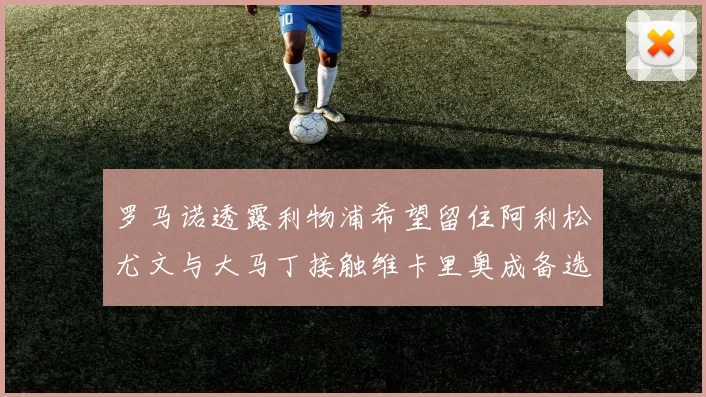 罗马诺透露利物浦希望留住阿利松尤文与大马丁接触维卡里奥成备选